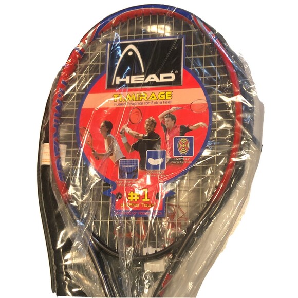 New-Head Ti Mirage XL Tennis Racquet str. w/o.cv/ 4 3/8-3 New w/cover - Picture 4 of 12